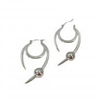 Brass Leverback Earring platinum plated fashion jewelry & for woman original color Sold By Pair