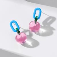 Acrylic Jewelry Earring stoving varnish fashion jewelry & for woman Sold By Pair