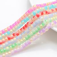 Fashion Glass Beads Column plated DIY Approx Sold By Strand
