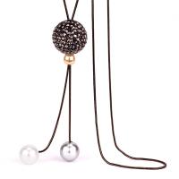 Zinek svetr řetěz náhrdelník, módní šperky & pro ženy & s drahokamu, nikl, olovo a kadmium zdarma, 20mm, Prodáno za Cca 36.22 inch Strand