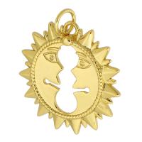 Brass Jewelry Pendants, Flower, gold color plated, DIY & hollow, golden, nickel, lead & cadmium free, 21x21x2mm, Hole:Approx 4mm, Sold By PC