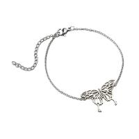 Stainless Steel Jewelry Bracelet 304 Stainless Steel with 4cm extender chain Vacuum Ion Plating fashion jewelry & for woman Length 13.5 cm Sold By PC