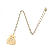 Edelstahl Schmuck Halskette, 304 Edelstahl, Modeschmuck & für Frau, keine, 24x30mm, Länge:45 cm, verkauft von PC