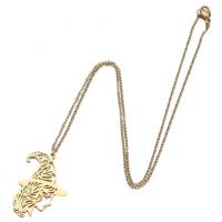 Edelstahl Schmuck Halskette, 304 Edelstahl, Modeschmuck & für Frau, keine, 22x34mm, Länge:45 cm, verkauft von PC