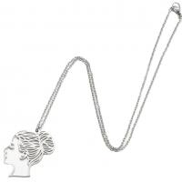Edelstahl Schmuck Halskette, 304 Edelstahl, Mädchen, Modeschmuck & für Frau, keine, 30x30mm, Länge:45 cm, verkauft von PC