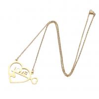 Edelstahl Schmuck Halskette, 304 Edelstahl, Herz, Modeschmuck & für Frau, keine, 25x36mm, Länge:45 cm, verkauft von PC