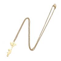 Edelstahl Schmuck Halskette, 304 Edelstahl, Modeschmuck & für Frau, keine, 12x33mm, Länge:45 cm, verkauft von PC