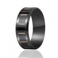 Stainless Steel Finger Ring 304 Stainless Steel Vacuum Ion Plating Unisex 8mm US Ring Sold By PC