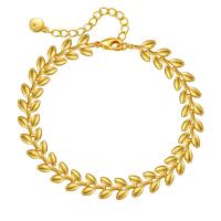 Brass Bracelet & Bangle 18K gold plated for woman Length Approx 6.49 Inch Sold By PC