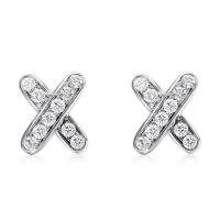 Cubic Zirconia Micro Pave Brass Earring, plated, micro pave cubic zirconia & for woman, more colors for choice, 9mm, Sold By Pair