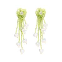 Fashion Fringe Earrings, Resin, fashion jewelry & different styles for choice & for woman, more colors for choice, Sold By Pair