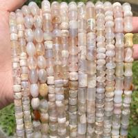 Achat Perlen, Weißer Kirschblüten-Achat, DIY & verschiedene Größen vorhanden, verkauft per ca. 38 cm Strang