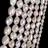 Perlas Arroz Freshwater, Perlas cultivadas de agua dulce, Bricolaje & diverso tamaño para la opción, Vendido por Sarta