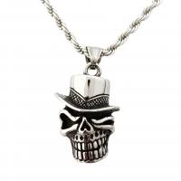 Stainless Steel Jewelry Necklace 304 Stainless Steel Skull & for man 30mm Length Approx 60 cm Sold By PC