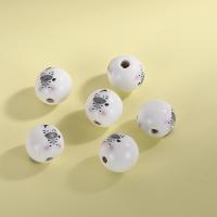 Drvene perle, Hemu + kuglice, Krug, Ispis, možete DIY & različitih dizajna za izbor, više boja za izbor, 16mm, Prodano By PC