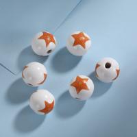 Drvene perle, Hemu + kuglice, Krug, Ispis, možete DIY & različitih dizajna za izbor, više boja za izbor, 16mm, Prodano By PC