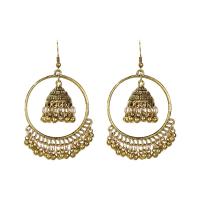 Fashion Fringe Earrings Zinc Alloy plated for woman nickel lead & cadmium free Sold By Pair