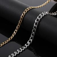 Stainless Steel Curb Chain 304 Stainless Steel Vacuum Ion Plating DIY Sold By m