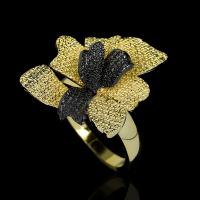 Ring Finger mosiądz, biżuteria moda & różnej wielkości do wyboru & dla kobiety, bez zawartości niklu, ołowiu i kadmu, 30x22mm, sprzedane przez PC