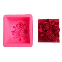 Conjunto de moldes epóxi DIY, silicone, rosa, 70x46x41mm, vendido por PC