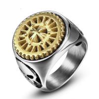 Titanium Čelik Finger Ring, pozlaćen, različite veličine za izbor & za čovjeka, više boja za izbor, Prodano By PC