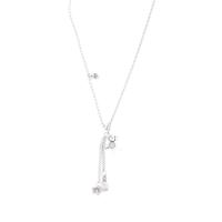 Sinc Alloy Jewelry muince, dath airgid plated, jewelry faisin & unisex, dath bunaidh, 570mm, Díolta De réir PC
