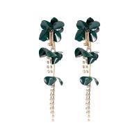 Fashion Fringe Earrings Zinc Alloy stoving varnish fashion jewelry & for woman Sold By Pair