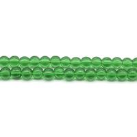 Round Crystal Beads, polished, DIY & different size for choice, Crystal Green, Sold Per Approx 38 cm Strand