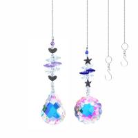 Hängende Ornamente, Kristall, mit Eisen, verschiedene Stile für Wahl, mehrere Farben vorhanden, 45mm,50mm, verkauft von PC