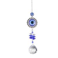 Hanging Ornaments Crystal with Iron silver color plated & faceted Length Approx 45 cm Sold By PC