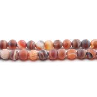 Natural Lace Agate Beads, Round, polished, DIY & different size for choice & frosted, mixed colors, Sold Per Approx 38 cm Strand