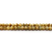 Perles oeil de tigre, Rond, poli, DIY & normes différentes pour le choix, doré, Vendu par Environ 38 cm brin