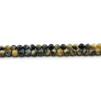 Tigerauge Perlen, rund, poliert, DIY & verschiedene Größen vorhanden, gemischte Farben, verkauft per ca. 38 cm Strang