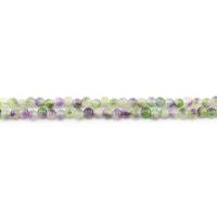 Jade Perlen, Regenbogen Jade, rund, poliert, DIY, gemischte Farben, 6mm, ca. 62PCs/Strang, verkauft von Strang