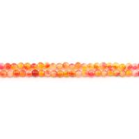 Natural Jade Beads Jade Rainbow Round polished DIY orange 6mm Approx Sold By Strand
