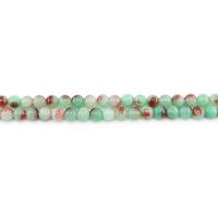 Jade helmiä, Jade Rainbow, Pyöreä, kiiltävä, tee-se-itse, vihreä, 10mm, N. 38PC/Strand, Myymät Strand