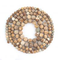 Mixed Gemstone Beads, Round, DIY & different size for choice & frosted, more colors for choice, Sold Per Approx 34-40 cm Strand