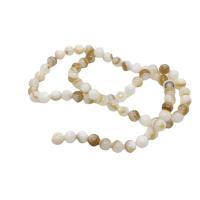 Perles naturelles de coquillage d'eau douce , coquille, Rond, DIY & normes différentes pour le choix, couleurs mélangées, Vendu par Environ 35-40 cm brin