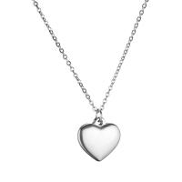 Stainless Steel Jewelry Necklace 304 Stainless Steel Heart Vacuum Ion Plating fashion jewelry & for woman 1.2mm Length Approx 19.68 Inch Sold By PC