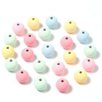 Solid Color Akril gyöngyök, DIY & különböző méretű a választás, kevert színek, 200PC-k/Bag, Által értékesített Bag