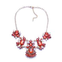 Tibetan Style Jewelry Necklace, with 2.76inch extender chain, fashion jewelry & for woman & with rhinestone, more colors for choice, nickel, lead & cadmium free, Length:Approx 17.72 Inch, Sold By PC