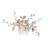Decorative Hair Combs Zinc Alloy plated fashion jewelry & for woman & with rhinestone Sold By PC