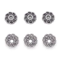Zinc Alloy Bead Cap Flower antique silver color plated DIY nickel lead & cadmium free 9mm Approx Sold By Bag