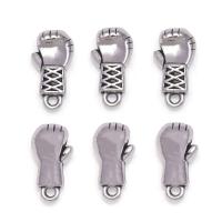 Tibetan Style Pendants, Boxing Glove, antique silver color plated, Unisex, nickel, lead & cadmium free, 9.50x18mm, Approx 100PCs/Bag, Sold By Bag