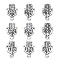 Tibetan Style Hand Pendants, antique silver color plated, Unisex, nickel, lead & cadmium free, 13.50x20.50mm, Approx 100PCs/Bag, Sold By Bag