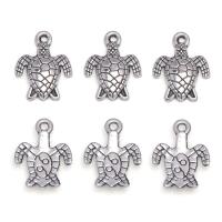 Tibetan Style Animal Pendants, Turtle, antique silver color plated, Unisex, nickel, lead & cadmium free, 12x16mm, Approx 100PCs/Bag, Sold By Bag