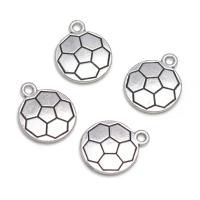 Tibetan Style Pendants, Football, antique silver color plated, Unisex, nickel, lead & cadmium free, 14x17mm, Approx 100PCs/Bag, Sold By Bag
