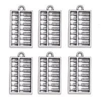 Tibetan Style Pendants, Abacus, antique silver color plated, Unisex, nickel, lead & cadmium free, 13x25mm, Approx 100PCs/Bag, Sold By Bag