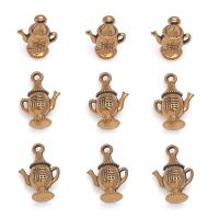 Tibetan Style Pendants, teapot, antique gold color plated, Unisex, nickel, lead & cadmium free, 11x17.50mm, Approx 100PCs/Bag, Sold By Bag
