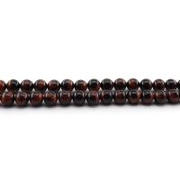 Tigerauge Perlen, rund, poliert, verschiedenen Qualitäten für die Wahl & DIY & verschiedene Größen vorhanden, rot, verkauft per ca. 38 cm Strang